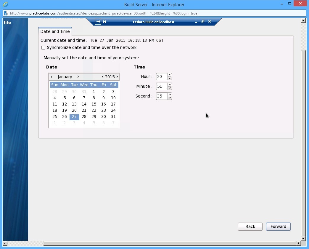 Practice Labs screenshot.